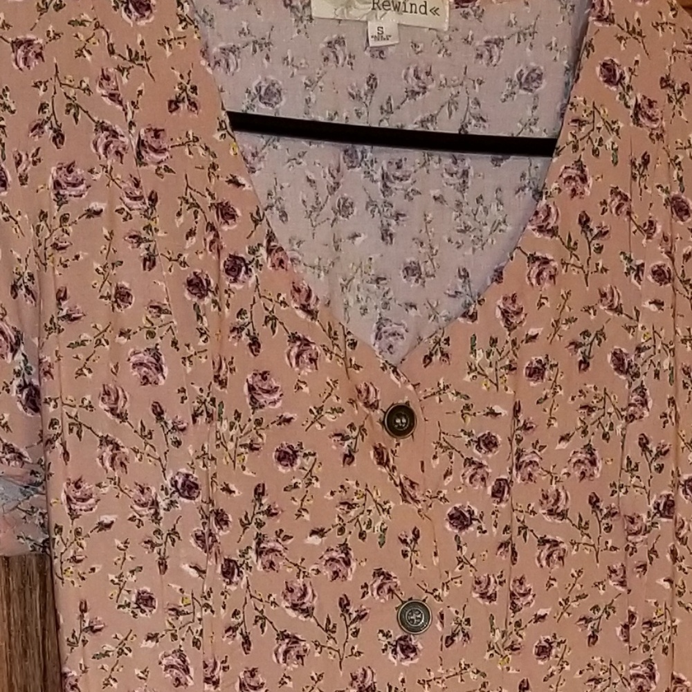 Juniors Rewind Tie Back Dress - Picture 4 of 7